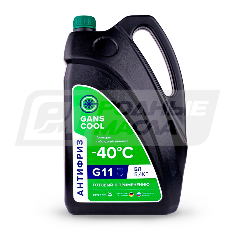 GANS COOL -40C G11 (зеленый), 5л 540056